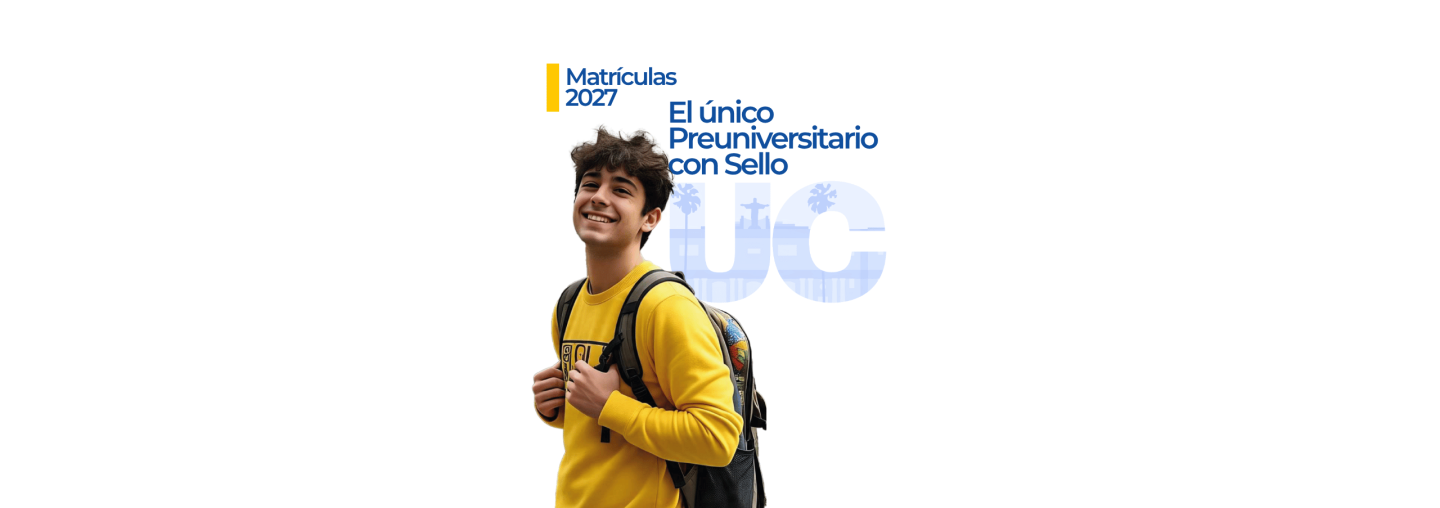 alumno en campaña matrículas 2027 preuniversitario uc